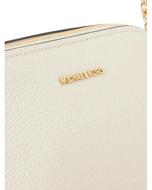 Michael Kors Natural Dome-Shaped Chain-Link Shoulder Bag