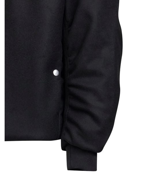Oamc Peacemaker Black Minimal Bomber Jacket for men