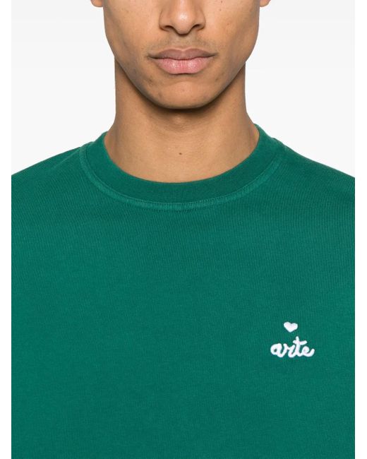 メンズ Arte' ハートロゴ Tシャツ Green