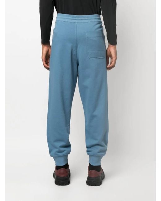 Y-3 Blue Organic-cotton Track Pants for men