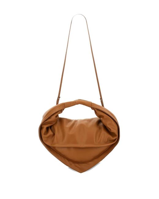 FEDERICO CINA Brown Leather Tote Bag