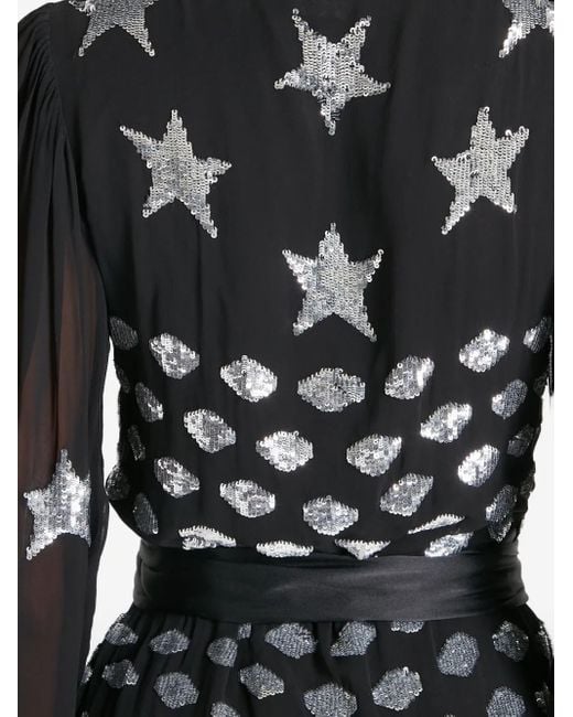 Abito A Portafoglio Etoile Con Paillettes di Temperley London in Black