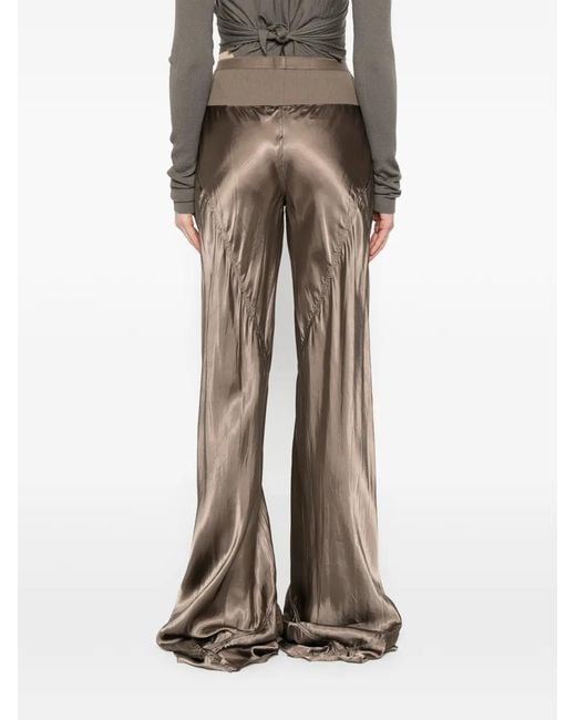Rick Owens Natural Bias Wide Leg Trousers