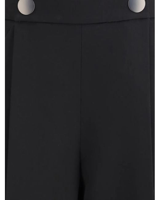 Giorgio Armani Black Button-Fastening Trousers