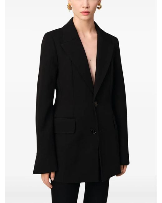 AMI Black Single-Breasted Blazer