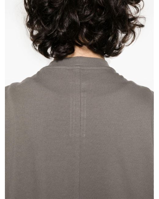 Rick Owens Gray Splintered Tarp Cotton Tank Top for men