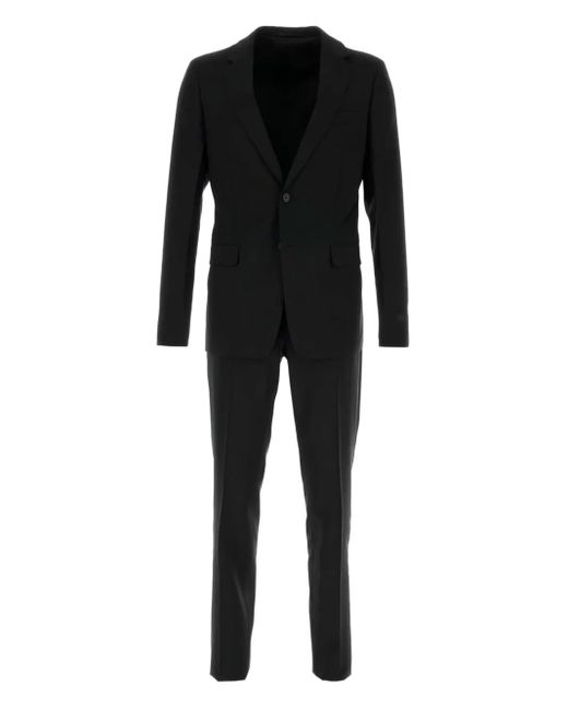 Prada Black Wool-Mohair Suit for men