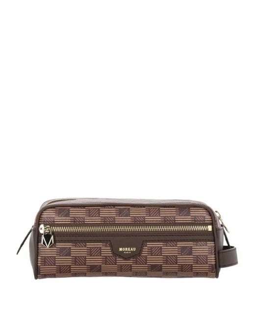 Moreau ロゴ クラッチバッグ Brown