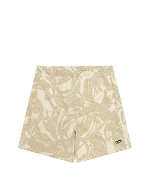 Aape By A Bathing Ape Natural Camouflage Logo Shorts for men