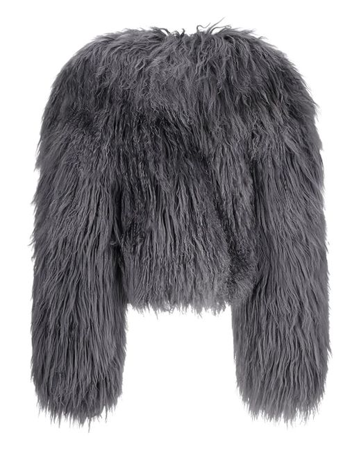 The Attico Gray Fur