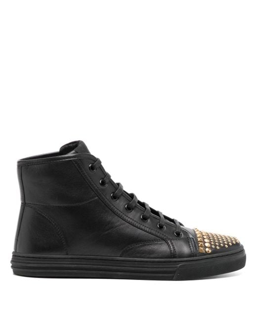 Gucci Black Leather Trainers