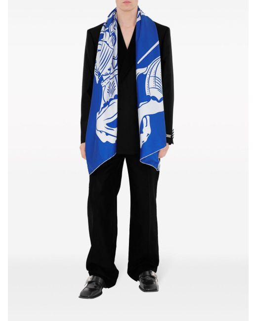Burberry Sjaal Met Print in het Blue