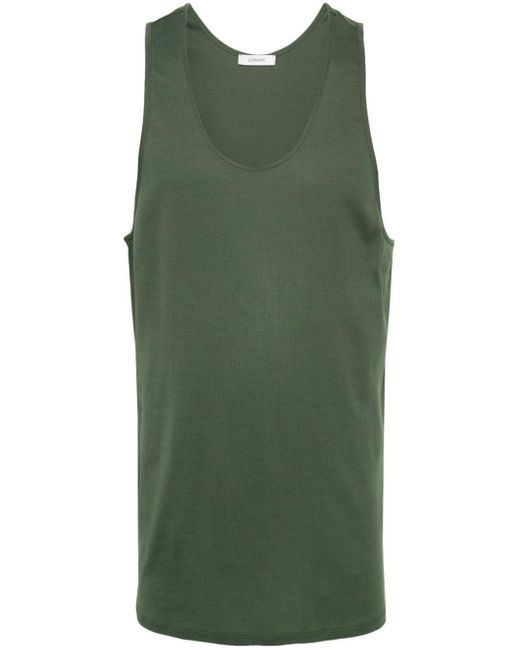 Lemaire Green Cotton Jersey Vest for men