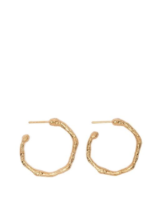 Forte_forte Natural Textured Hoop Earrings