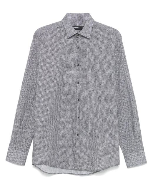 Camisa con motivo de cuadrícula Karl Lagerfeld de hombre de color Gray
