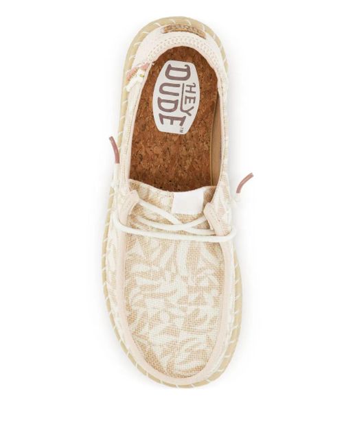 HeyDude Natural Wendy Flat Espadrilles
