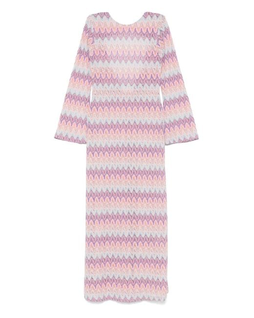 Mc2 Saint Barth Venera Maxi-Jurk in het Pink