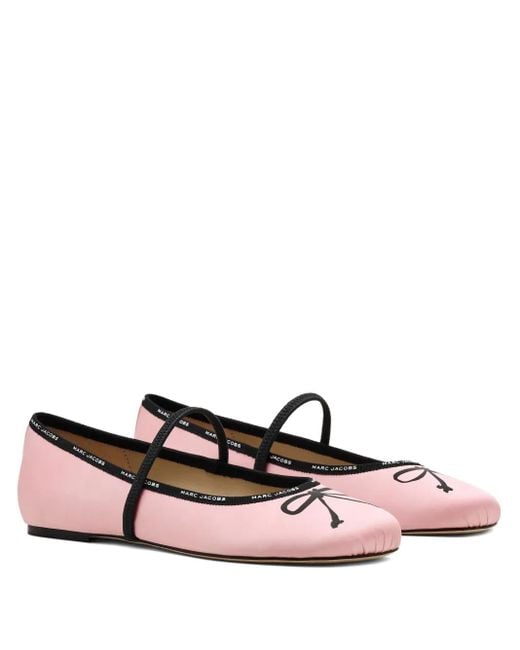Ballerines À Détail De Nœud Marc Jacobs en coloris Pink