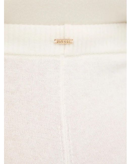 Pantalones De Chándal Con Cordones Guess de color White