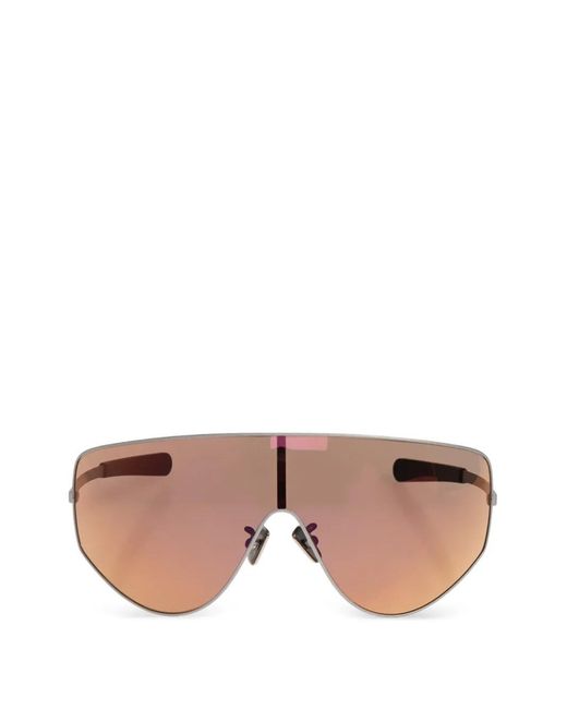 Moncler Pink Shield Frame Sunglasses