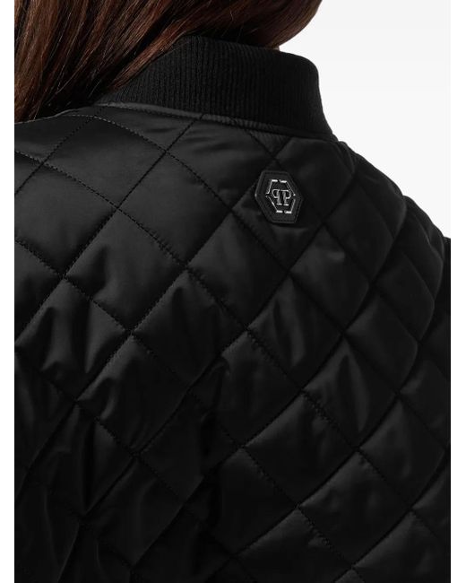 Philipp Plein ロゴ ボンバージャケット Black