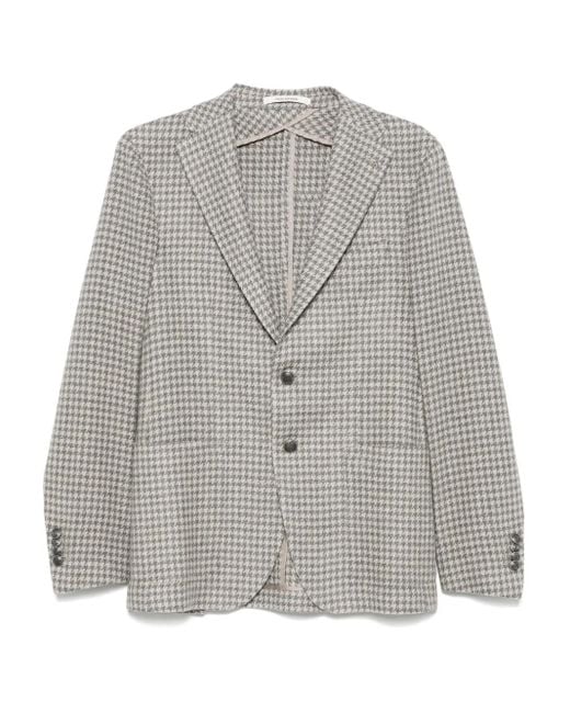 Tagliatore Gray Single-Breasted Blazer for men
