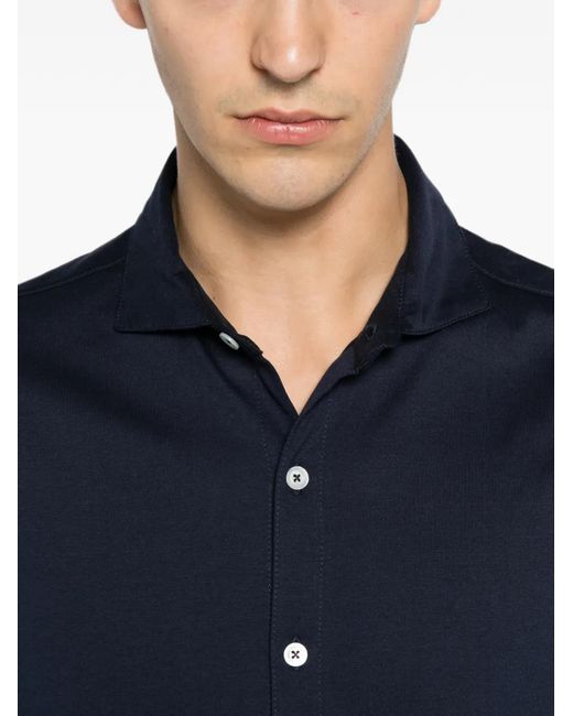 Camisa Con Botones Dondup de hombre de color Blue