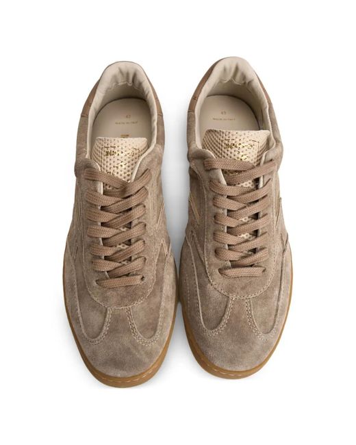 Moa Concept Brown Master Club Suede Sneakers for men