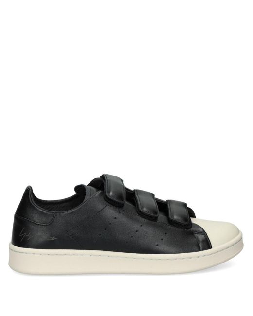Black hook and loop sneakers discount
