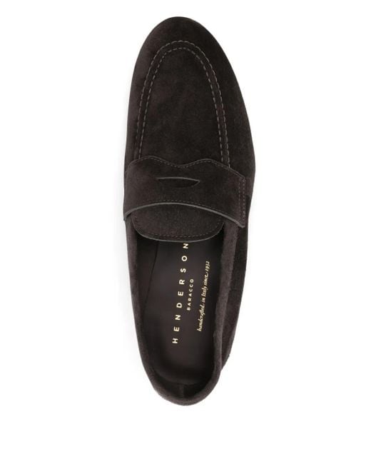 Henderson Brown Suede Loafers for men