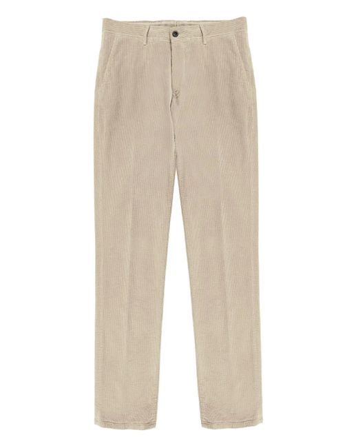 Slowear Natural Corduroy Tapered Trousers for men