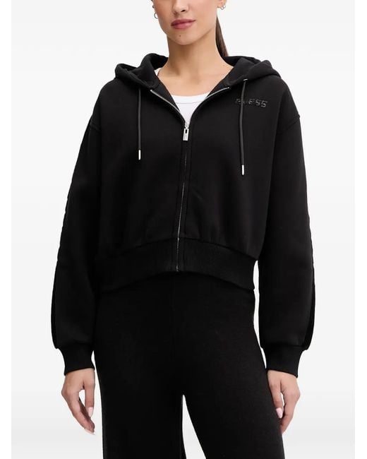 Guess Black Zip-Up Hoodie