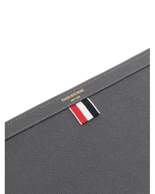 Pochette grainée à design rectangulaire Thom Browne pour homme en coloris Gray