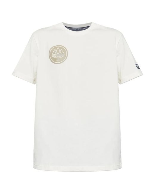 Adidas White Spzl Graphic T-Shirt for men
