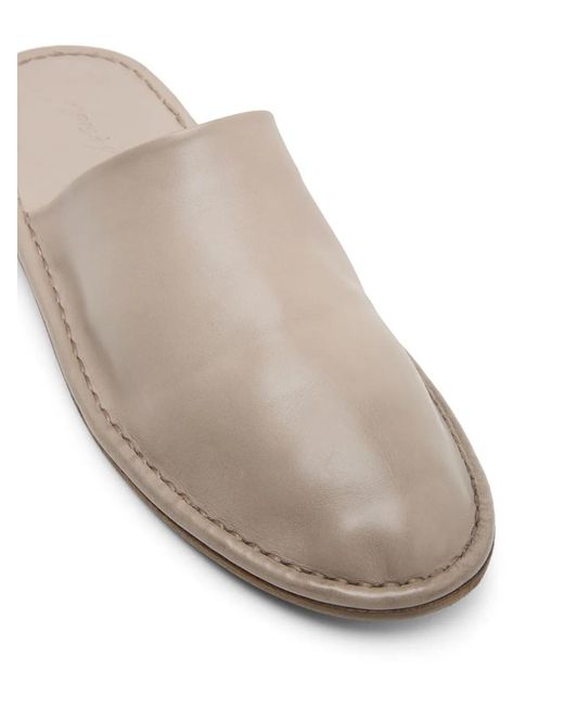 Marsèll White Filo Leather Mules for men