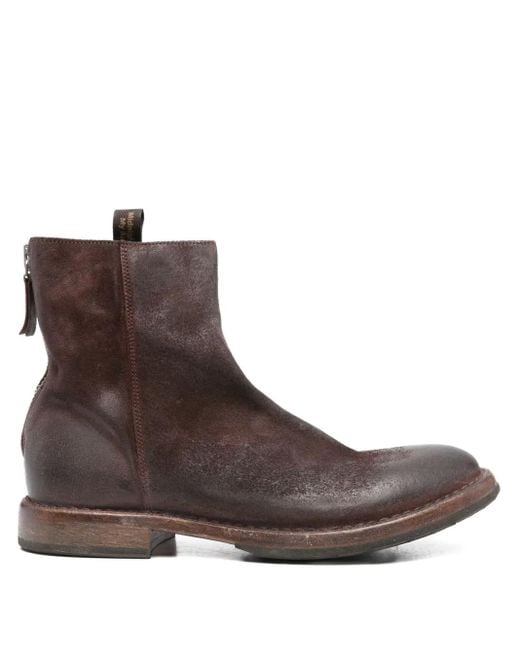 メンズ Moma レザー ブーツ Brown