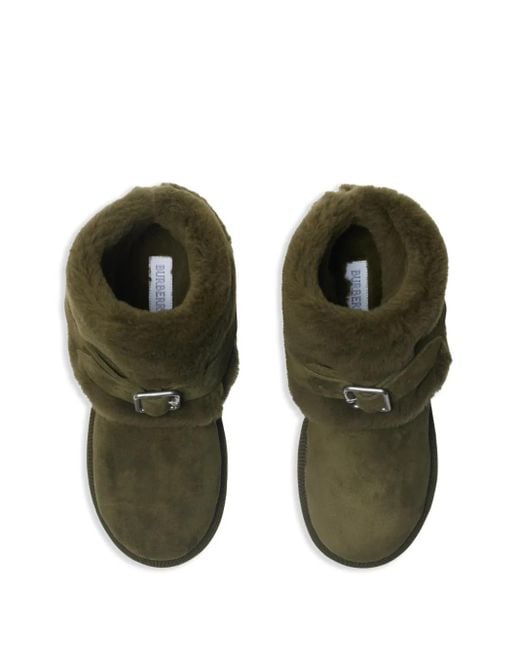 Burberry Green Chubby Boots