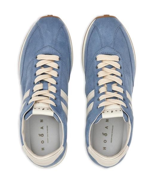 Hogan Blue H699 Suede Sneakers