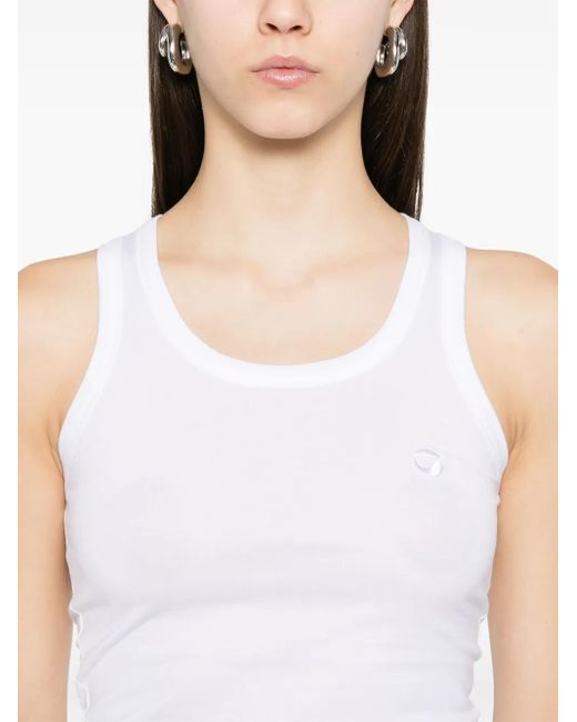 Coperni White Lightweight Logo Tank Top