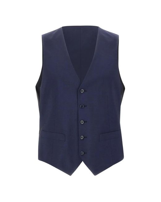 Corneliani Blue Single-Breasted Buttoned Suit for men