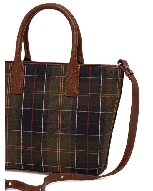 Barbour Black Birch Tartan-Pattern Tote Bag