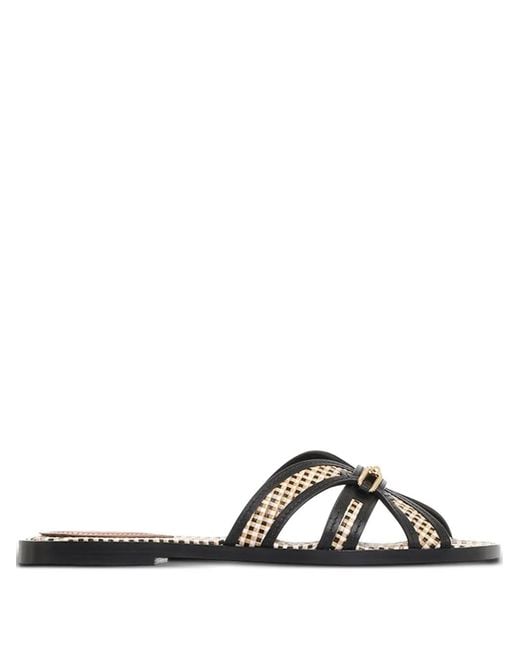 Zimmermann Black Prisma Woven Sandals