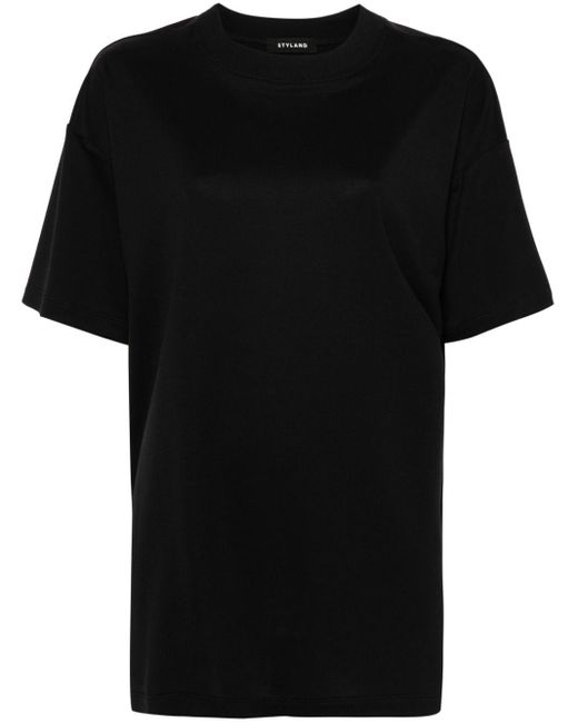 Camiseta de manga corta Styland de color Black