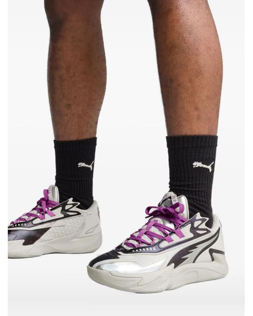 PUMA Scoot Zeros Ii "Feather/Wild Berry" Sneakers in Gray für Herren