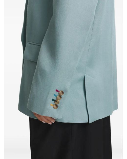CuAnna Blue Betty Double-Breasted Blazer