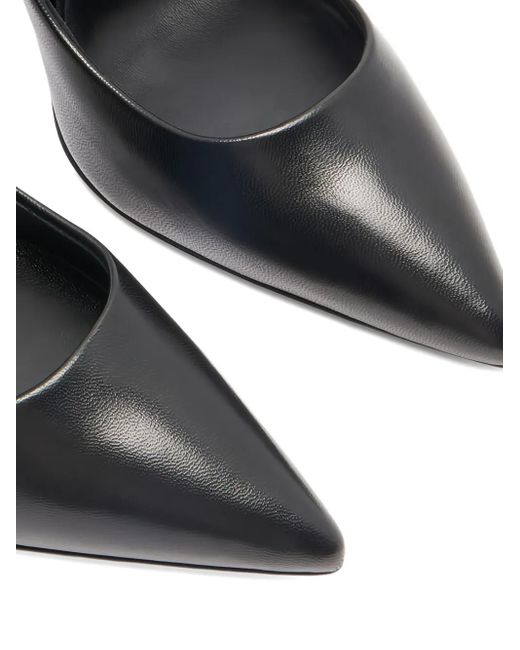 Casadei Black 100Mm Julia Minorca Crystal-Embellished Pointed-Toe Pumps