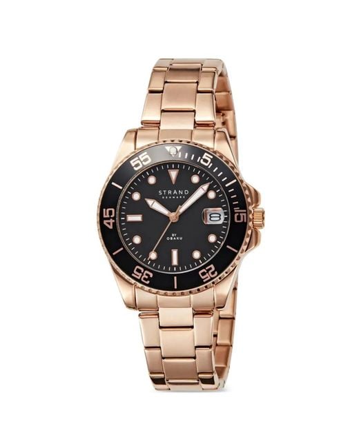 Obaku Black Bondi Rotating-Bezel 38Mm Watch