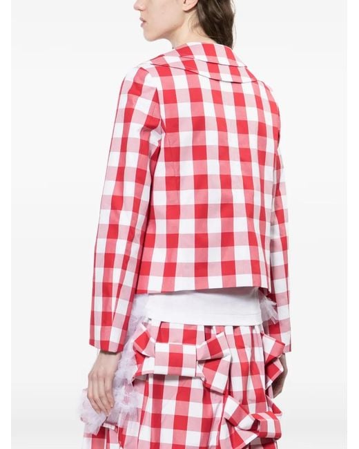 Comme des Garçons Gingham Collared Jacket