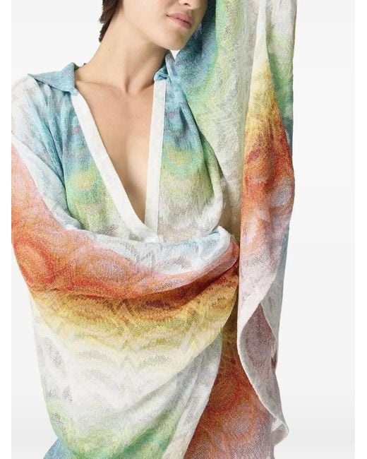 Missoni Blue Caftan À Col V