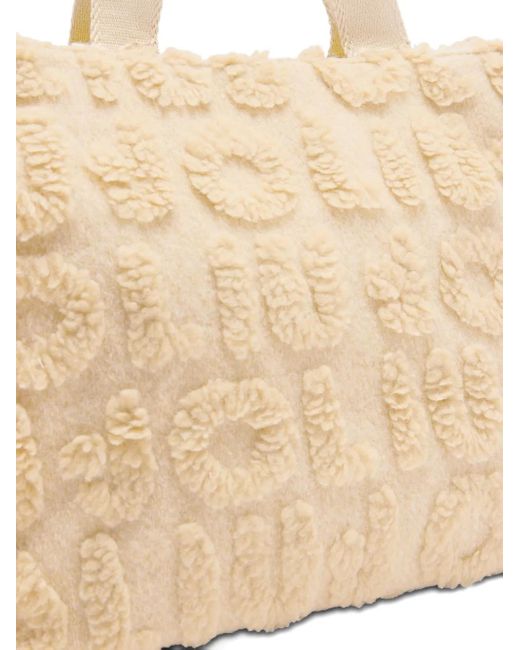Liu Jo Natural Logo-Embossed Tote Bag
